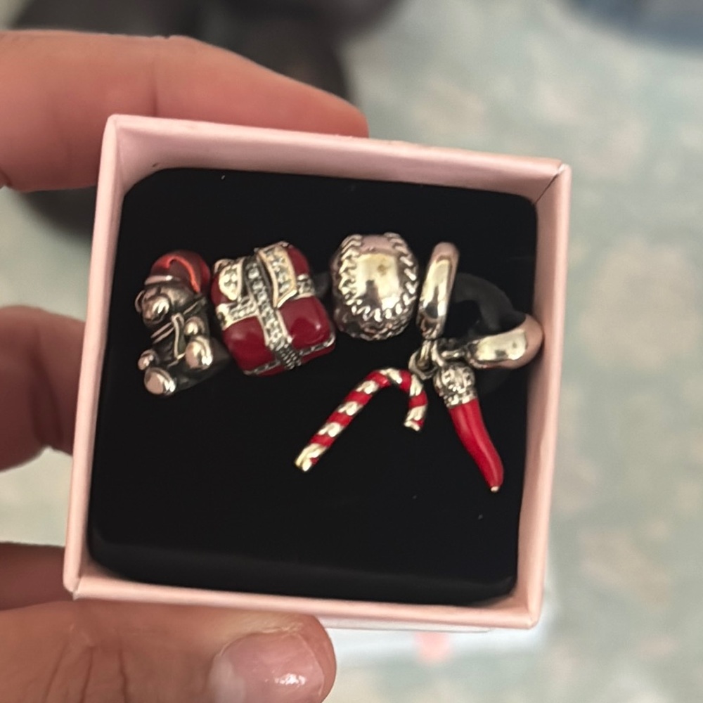 Pandora Silver Bracelet with 5 Charms - Picture 2 of 2